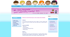 Desktop Screenshot of mtairydaycare.com
